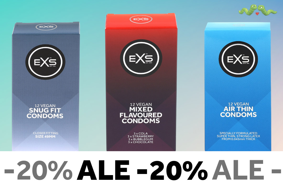 EXS korkealaatuisia kondomeja ja liukasteita