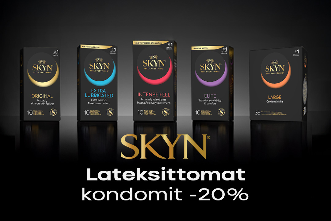 SKYN kondomit alennuksessa