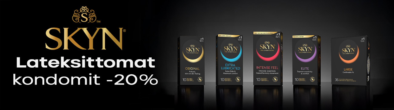 SKYN kondomit alennuksessa