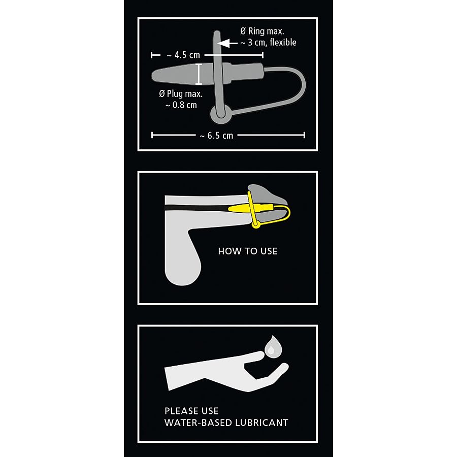 Penisplugi silikonirenkaalla