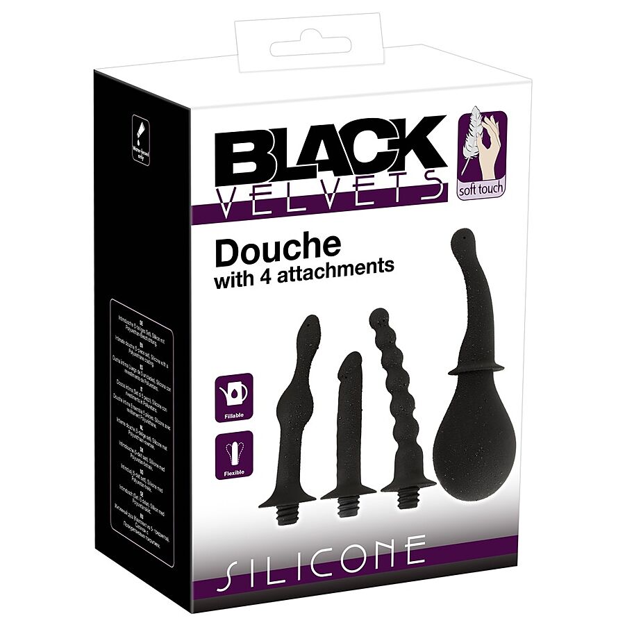Black Velvets - Douche with 4 Attachments