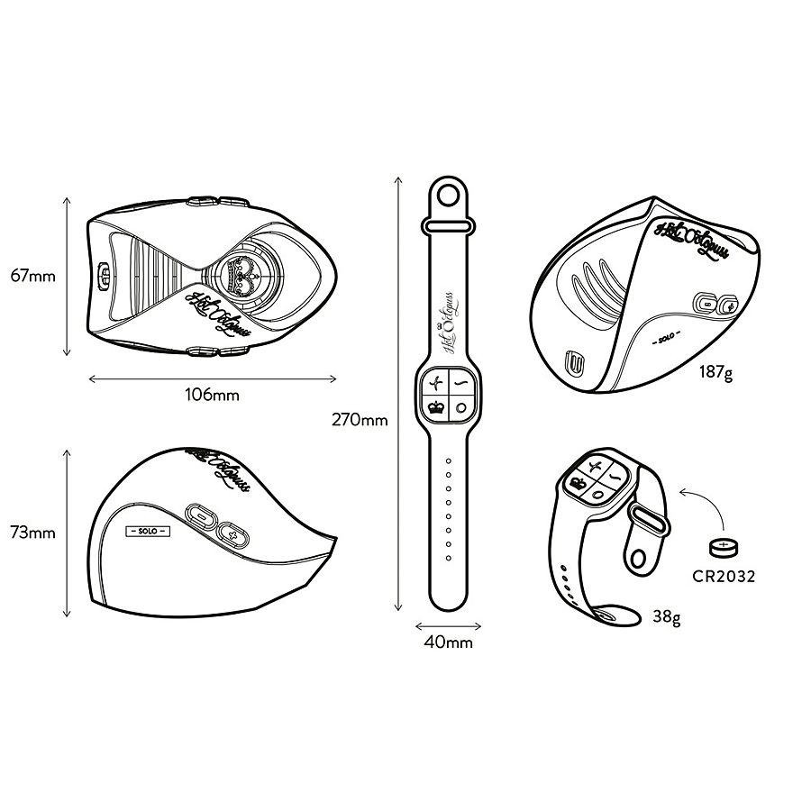 Hot Octopuss PULSE Solo Lux - Masturbaattori