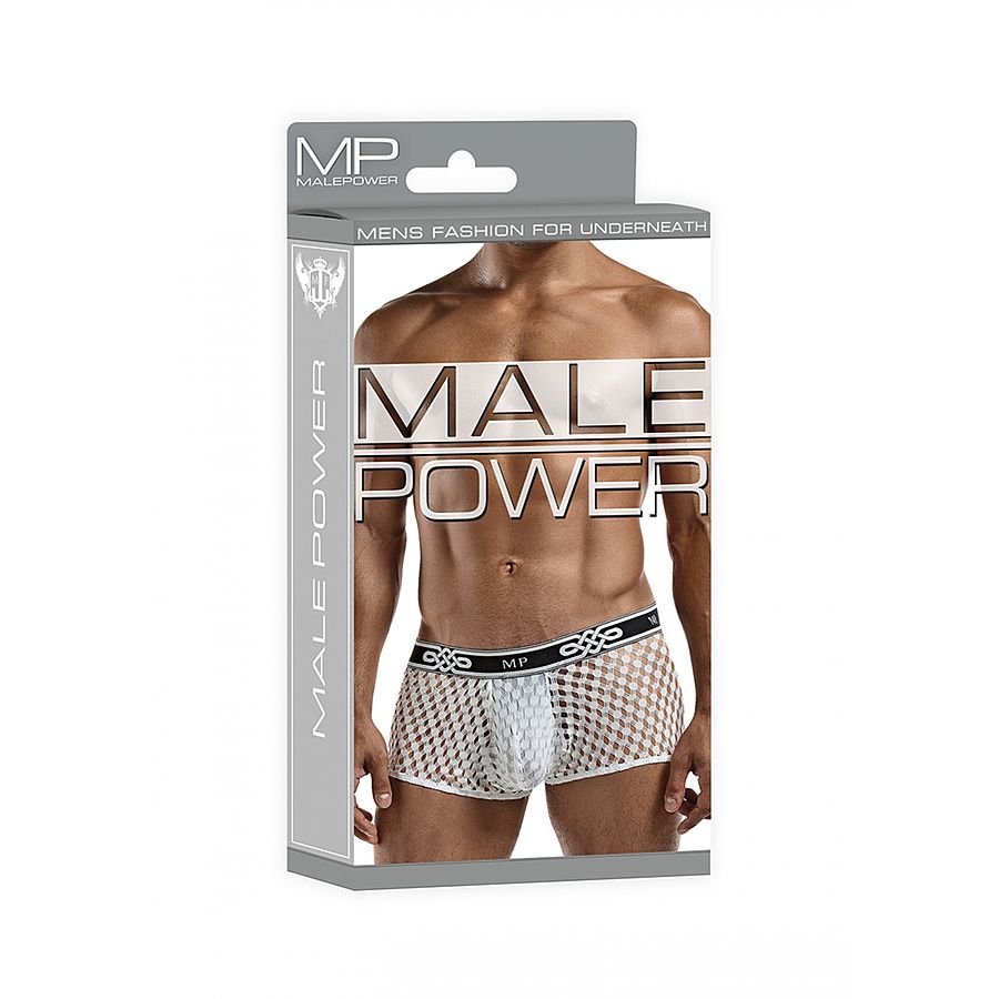 Male Power - Peep Show Mini Short, white