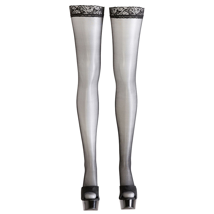 Cottelli Collection Deluxe - Stay Up -sukat saumalla