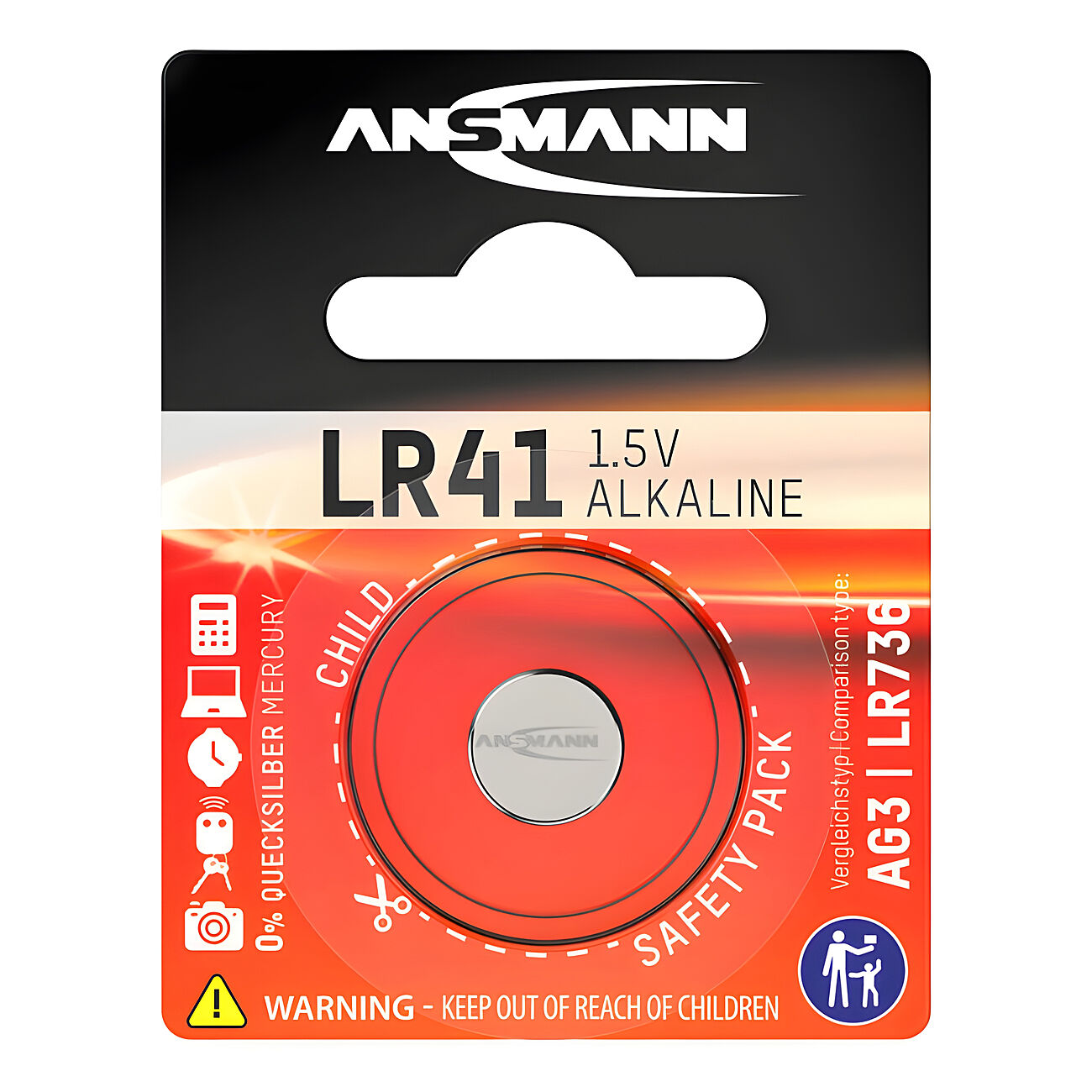 Ansmann LR41 - Alkalinappiparisto