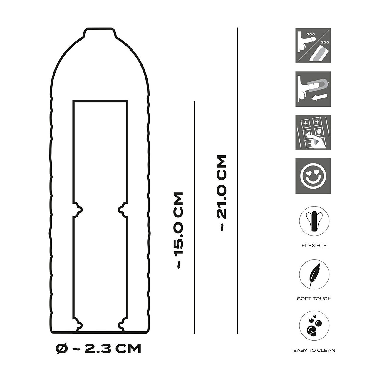Suck-O-Mat 3 - Performance Sleeve, M-koko