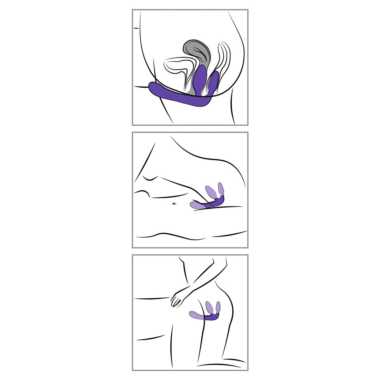 Strapless Strap-On Triple Teaser - Dildo