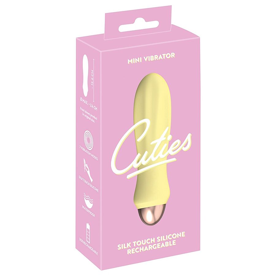 Cuties Mini Vibrator, Yellow