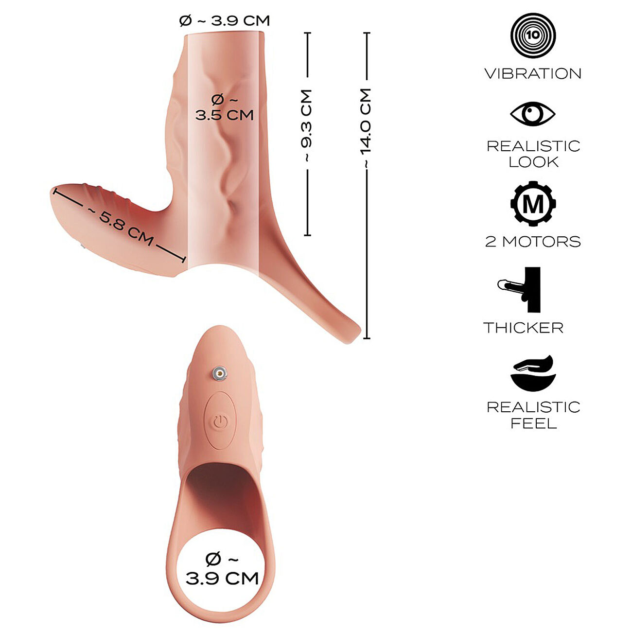 Realistixxx - V�risev� sleeve klitoriskiihottimella 