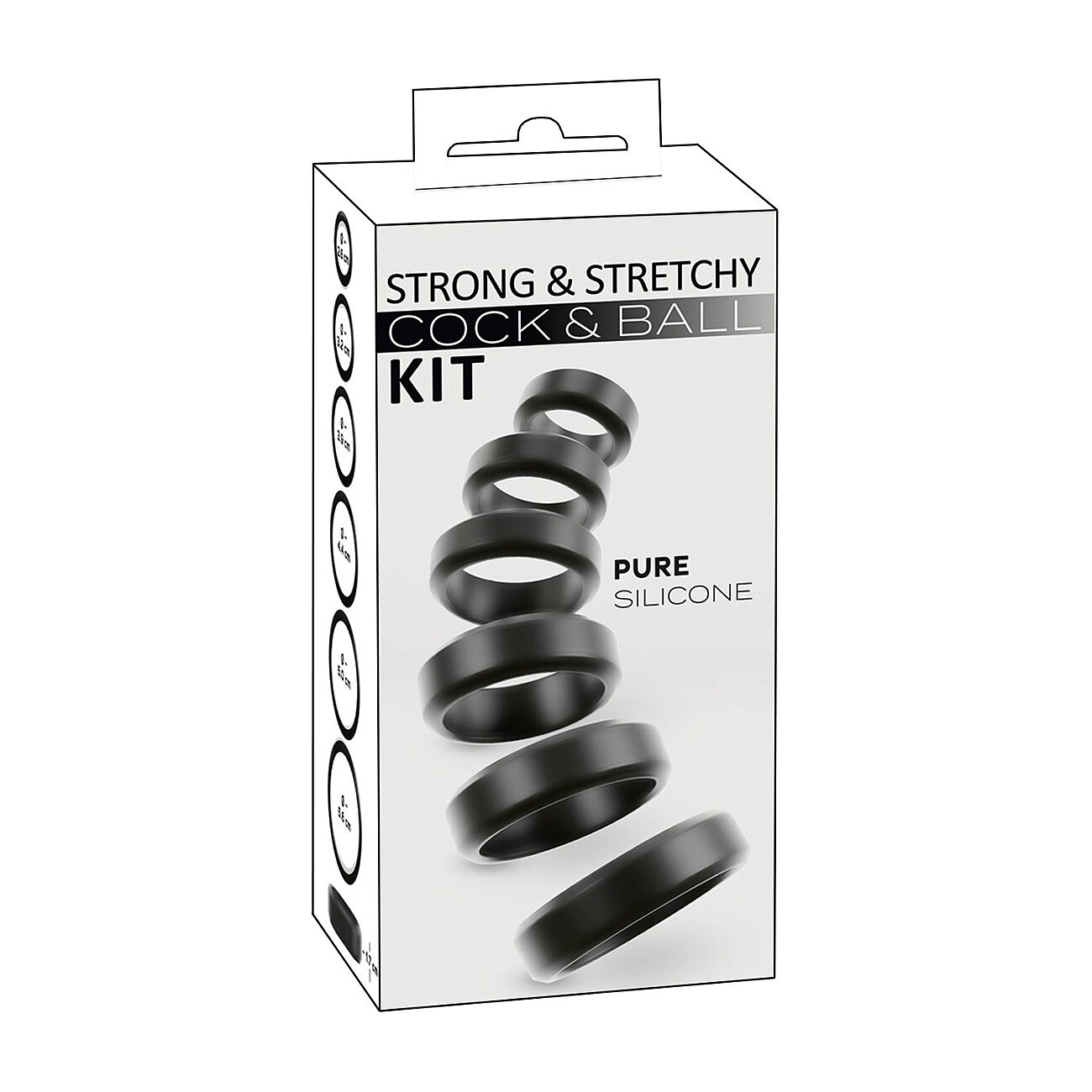 Cock & Ball Kit - Silikoninen penisrengassetti, 6 kpl