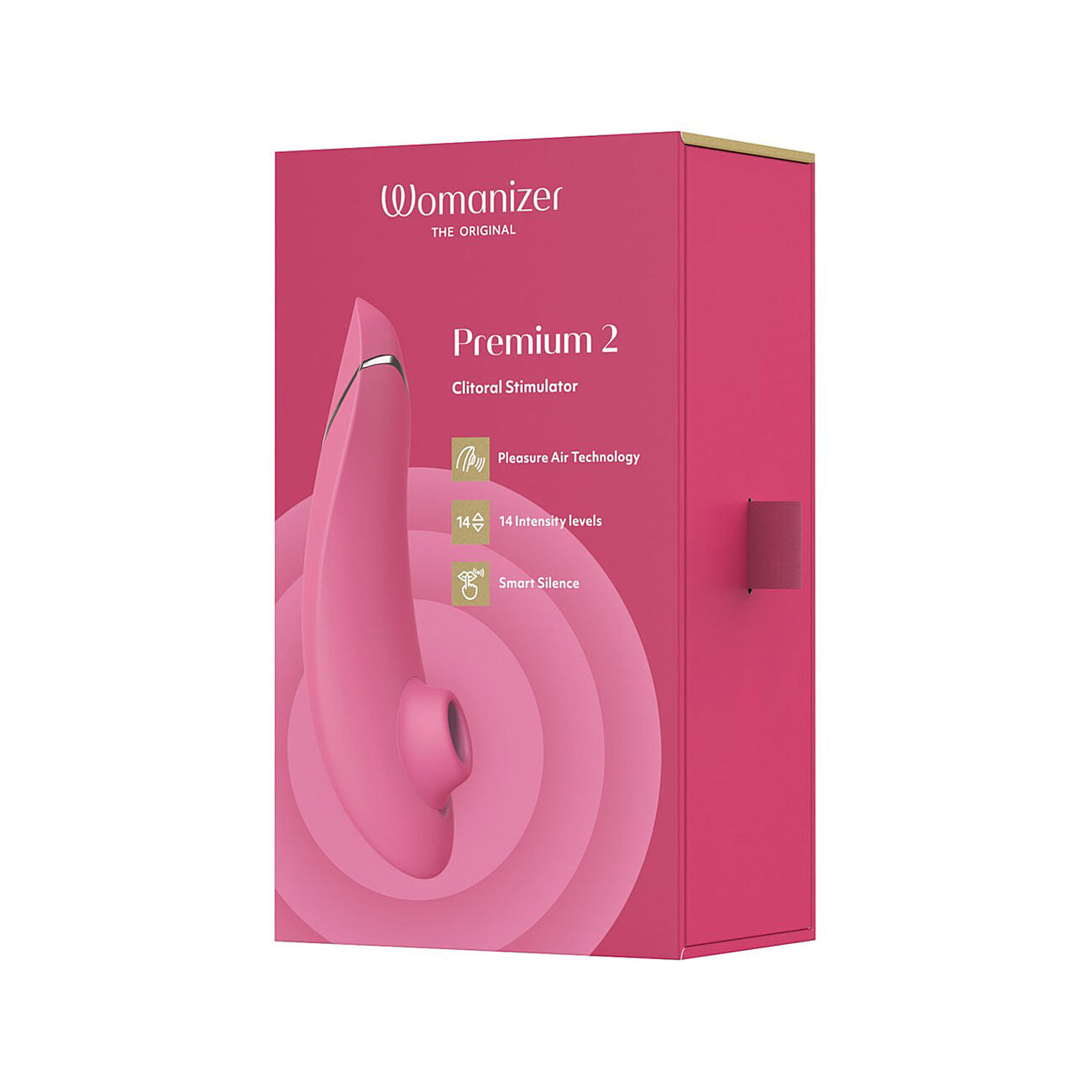 Womanizer Premium 2 - Imev� klitoriskiihotin, punainen