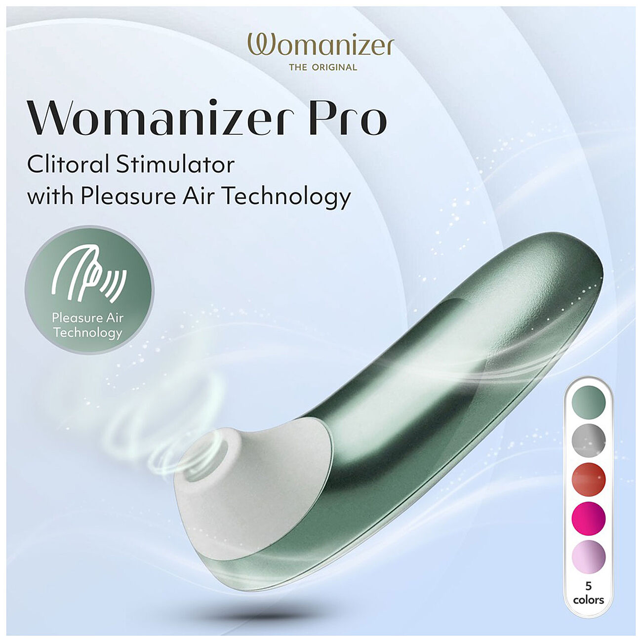 Womanizer PRO - Imev� klitoriskiihotin, turkoosi