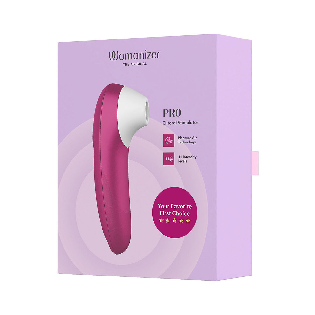 Womanizer PRO - Imev� klitoriskiihotin, pinkki