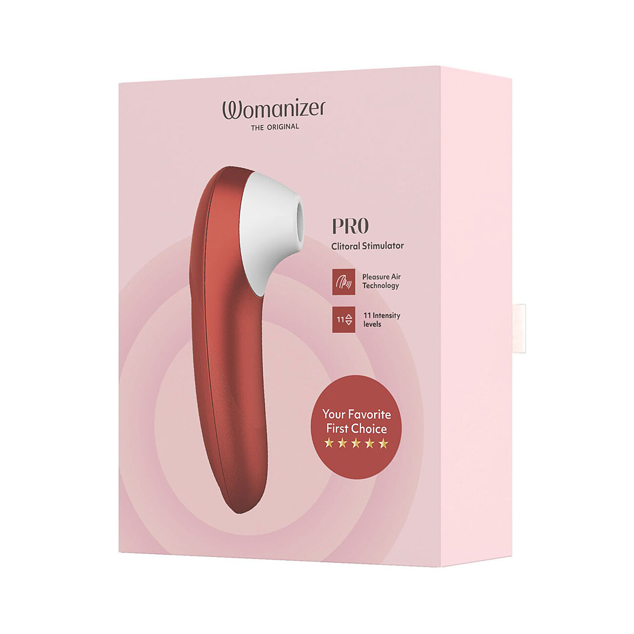 Womanizer PRO - Imev� klitoriskiihotin, punainen