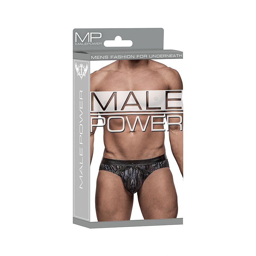 Male Power - Dazzle Insert Bikini, black