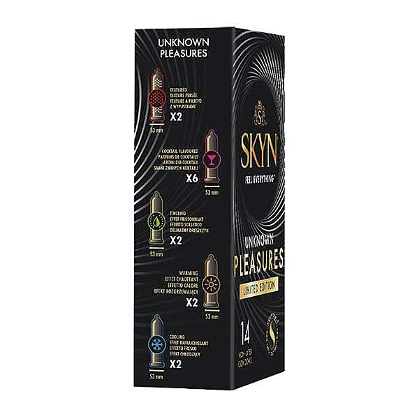 SKYN Unknown Pleasures - Kondomilajitelma, 14 kpl