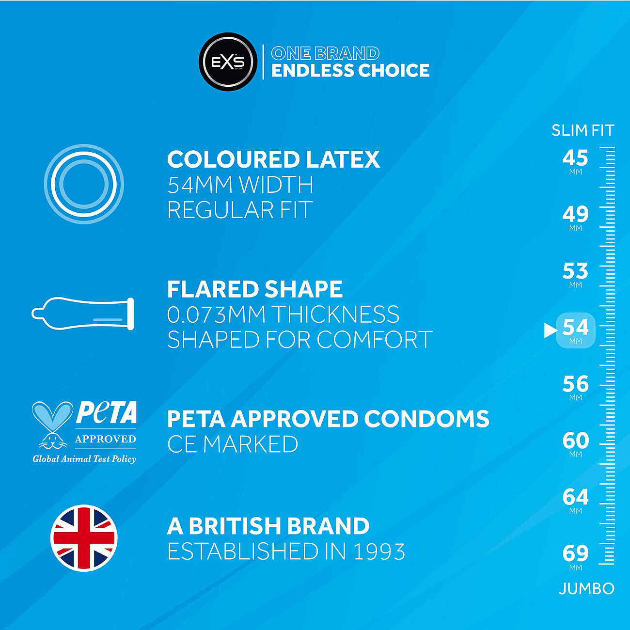 EXS Black Latex - Kondomi, 12 kpl