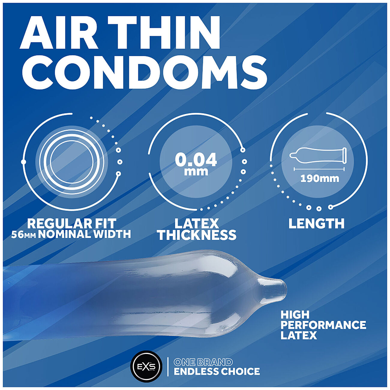 EXS Air Thin - Kondomi, 48 kpl