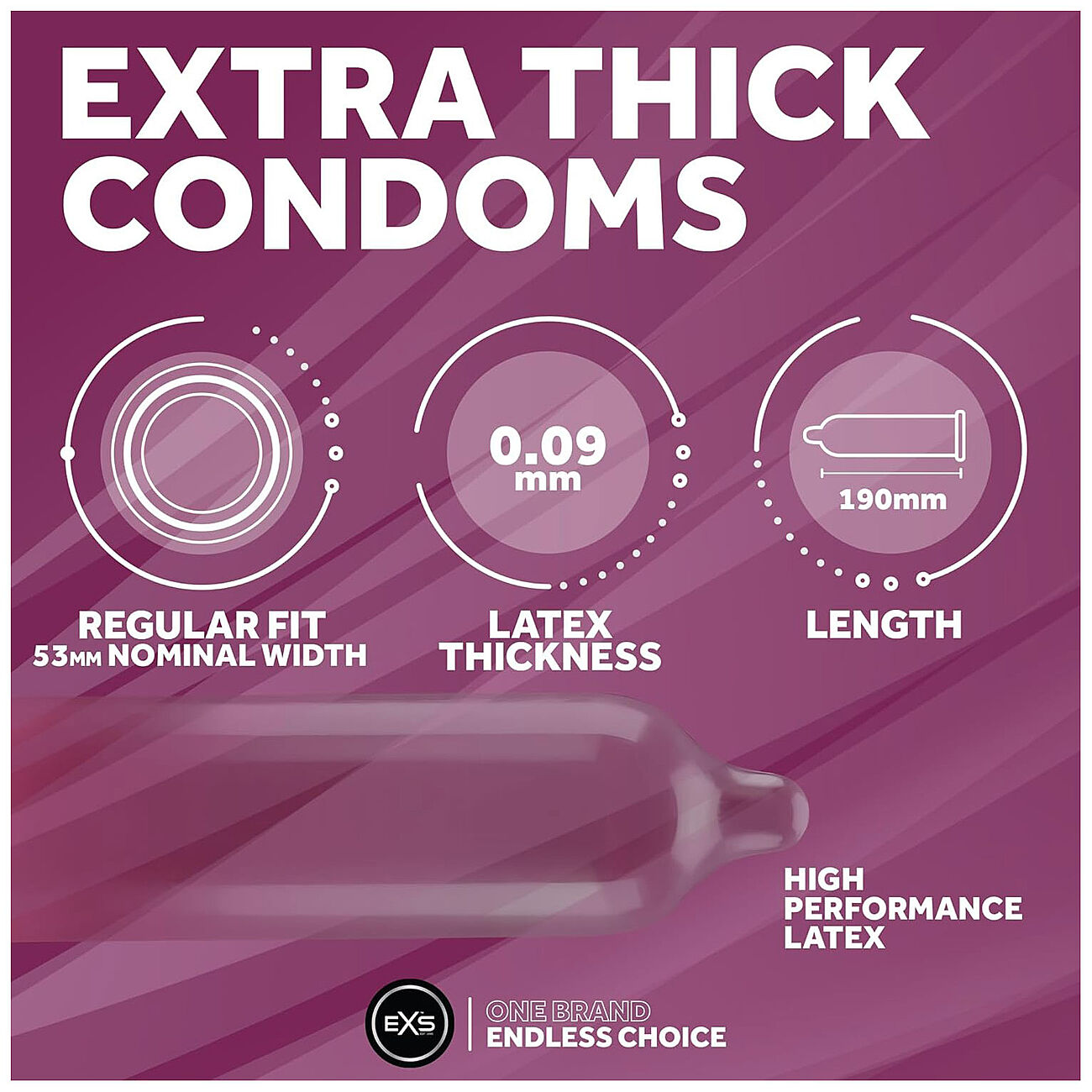 EXS Extra Thick - Kondomi, 12 kpl