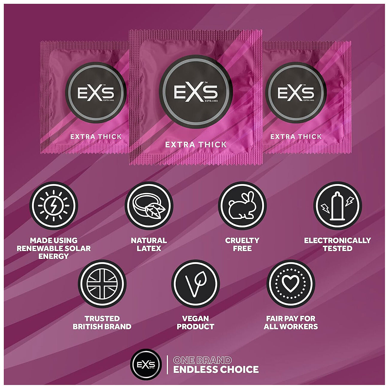 EXS Extra Thick - Kondomi, 12 kpl