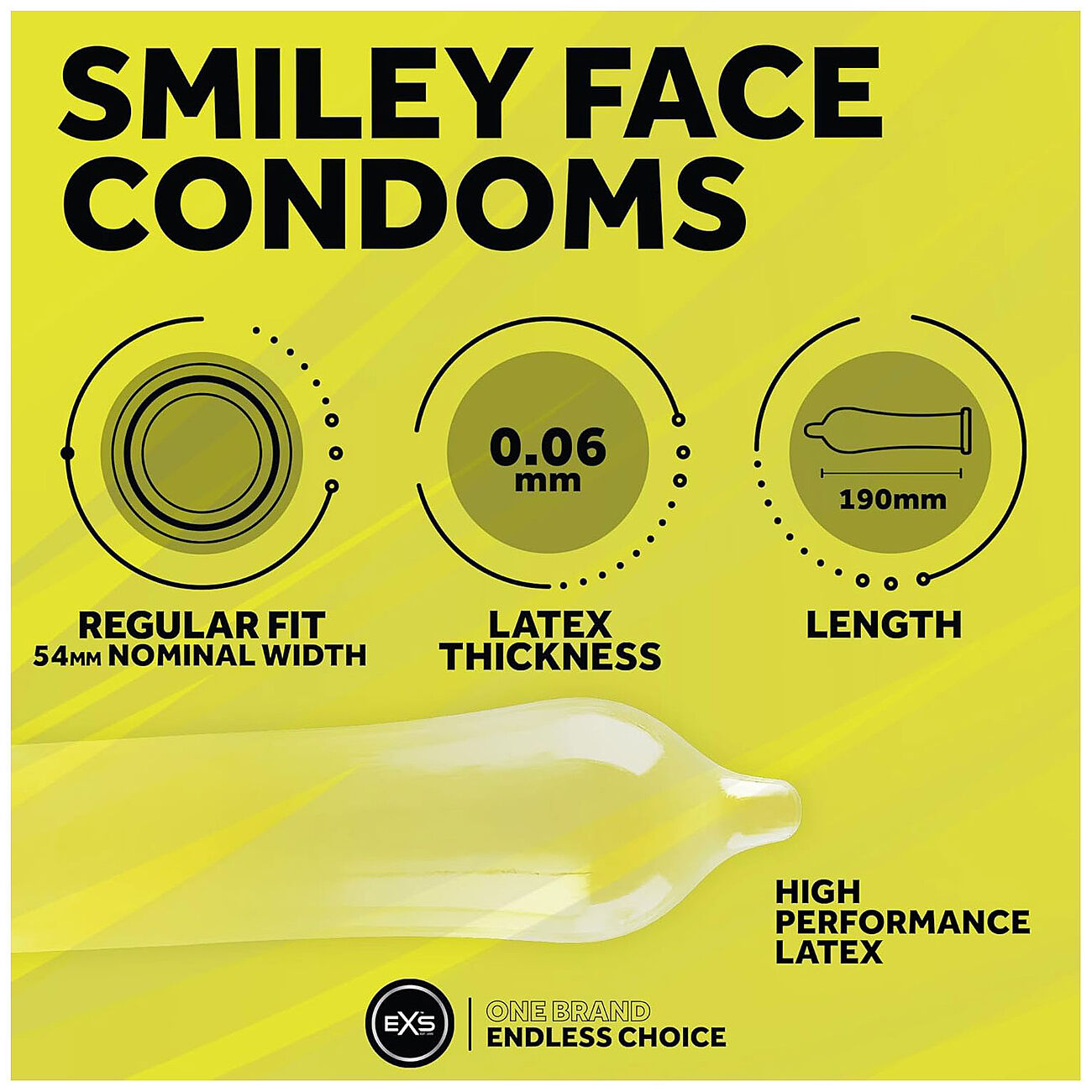 EXS Smiley Face - Kondomi, 12 kpl