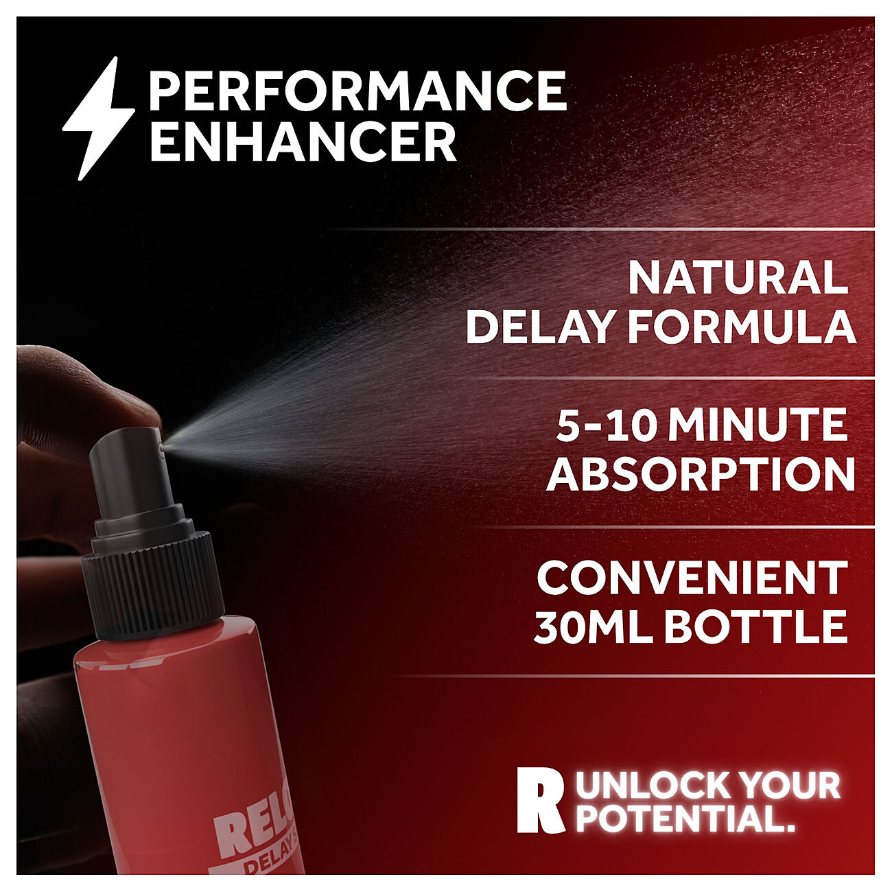 RELOAD - Viivstyttv suihke, 30 ml