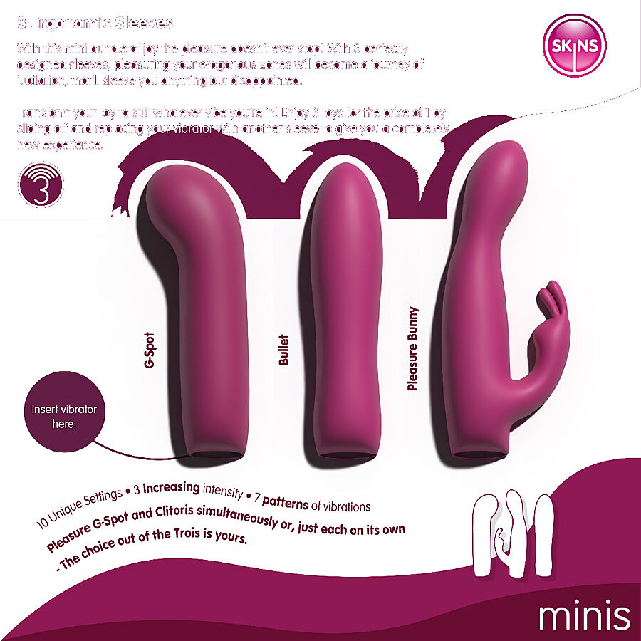 Skins Minis - 3 in 1 vibraattori