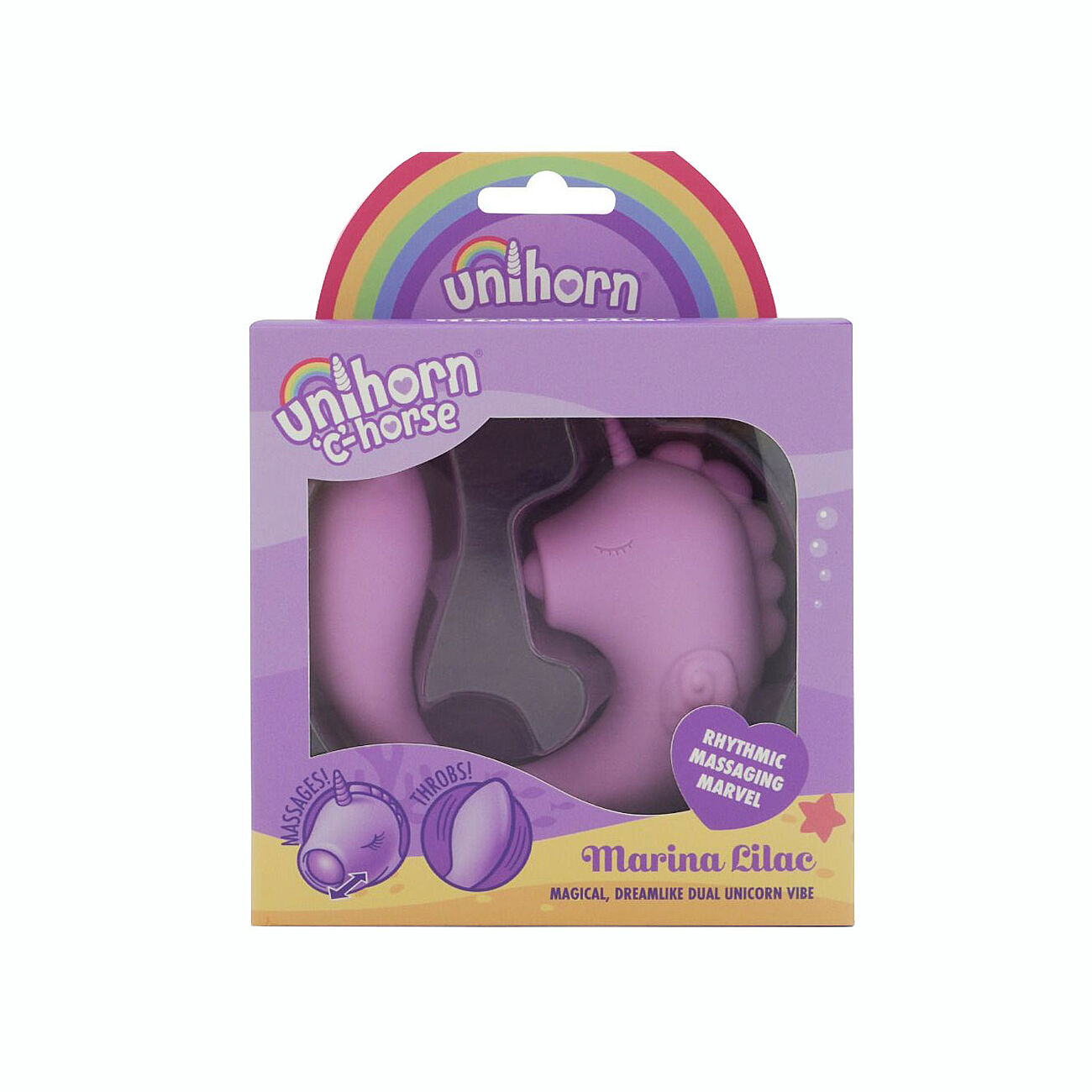 Unihorn Marina Lilac - Vibraattori klitoriskiihottimella