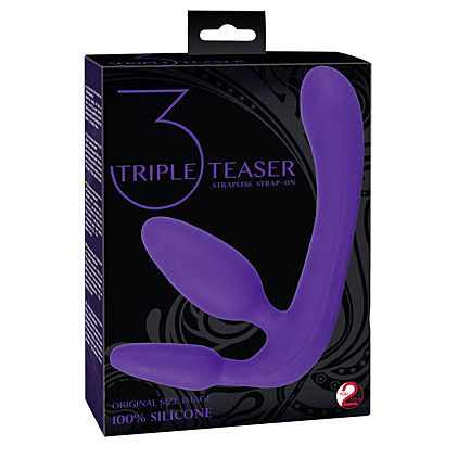 Strapless Strap-On Triple Teaser - Dildo