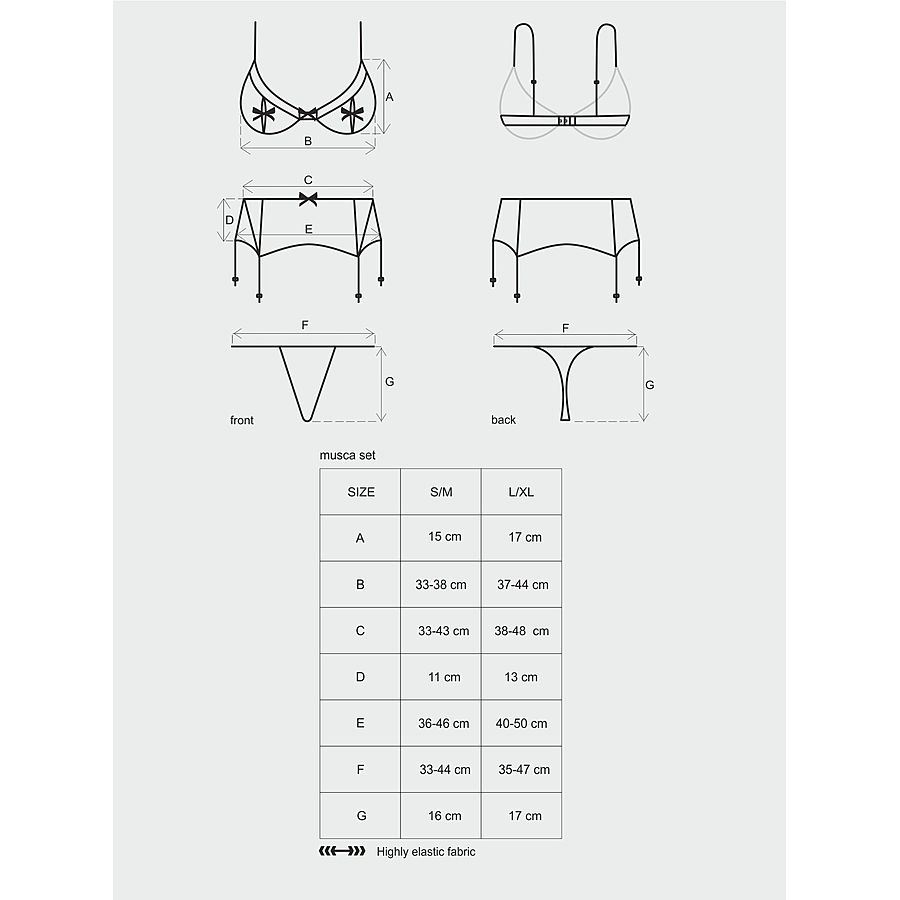 Obsessive - Musca sukkanauhaliivisetti