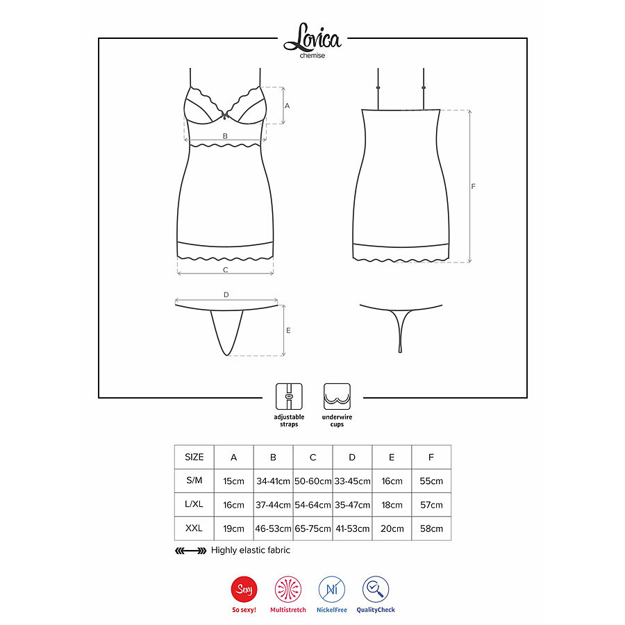 Obsessive Lovica - Chemise + string