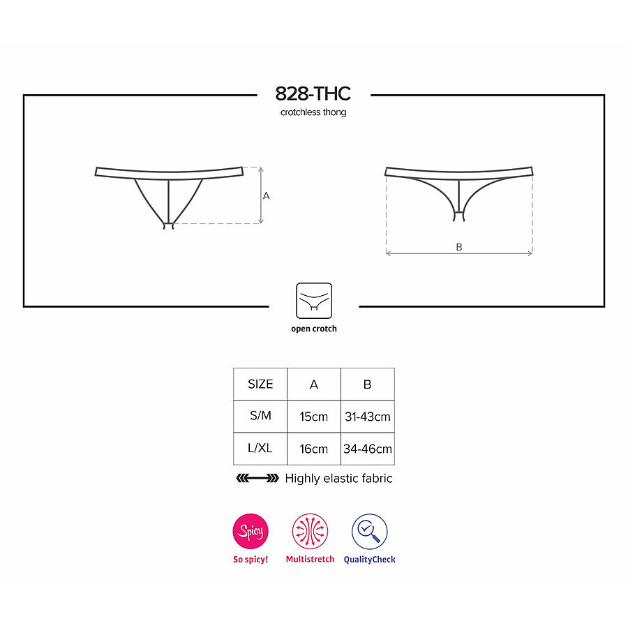 Obsessive - Crotchless thong