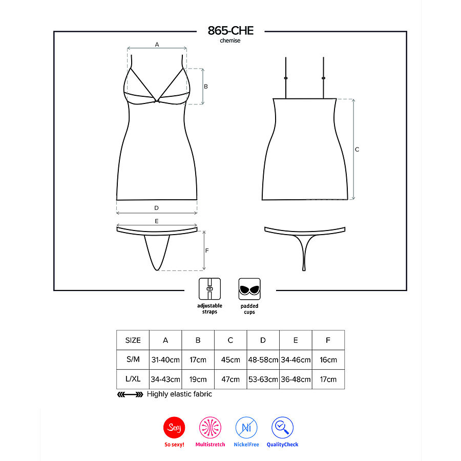 Obsessive - Tempting Chemise & string