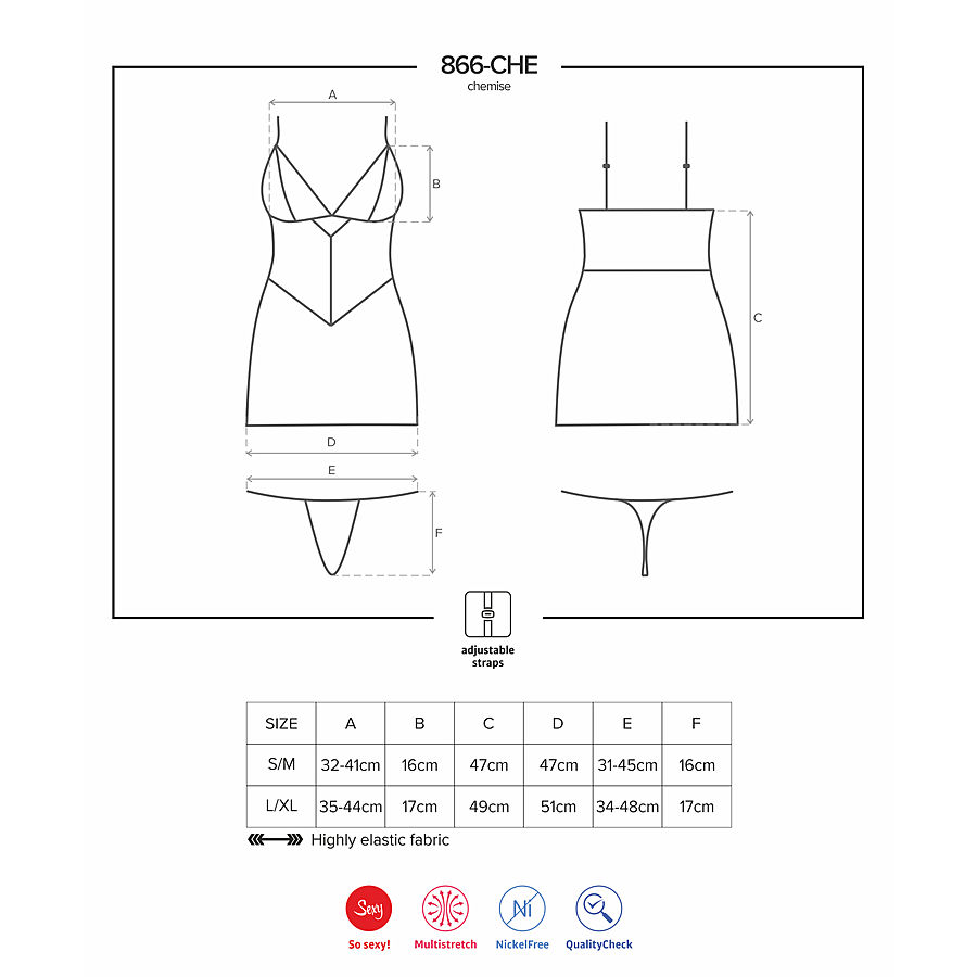 Obsessive - Chemise & string, 866