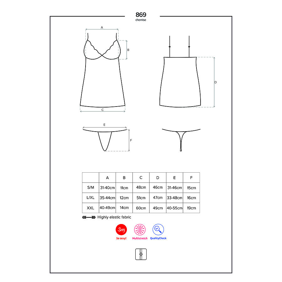 Obsessive - Beautiful Chemise & string