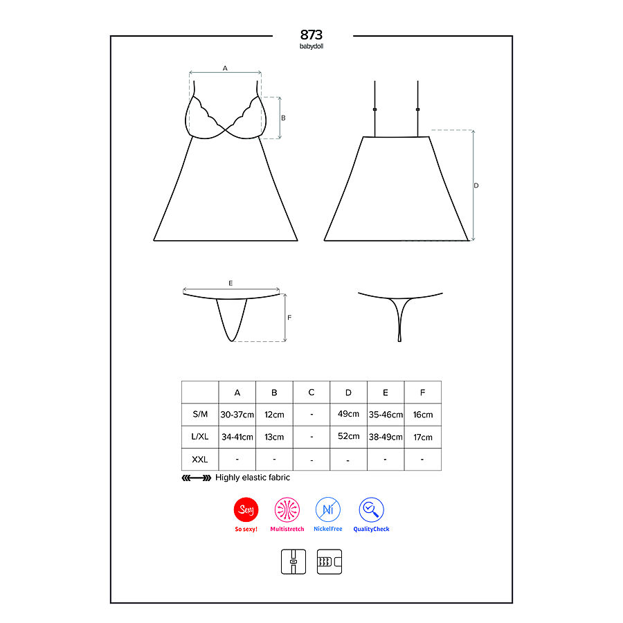 Obsessive - Georgeous Babydoll & string