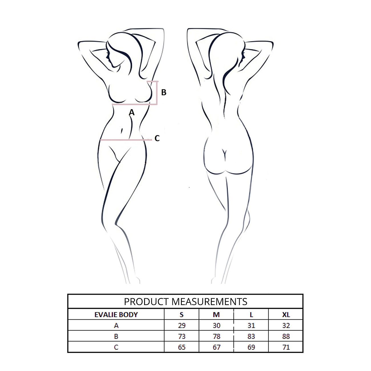 Passion Evalie - Sexy Body, musta