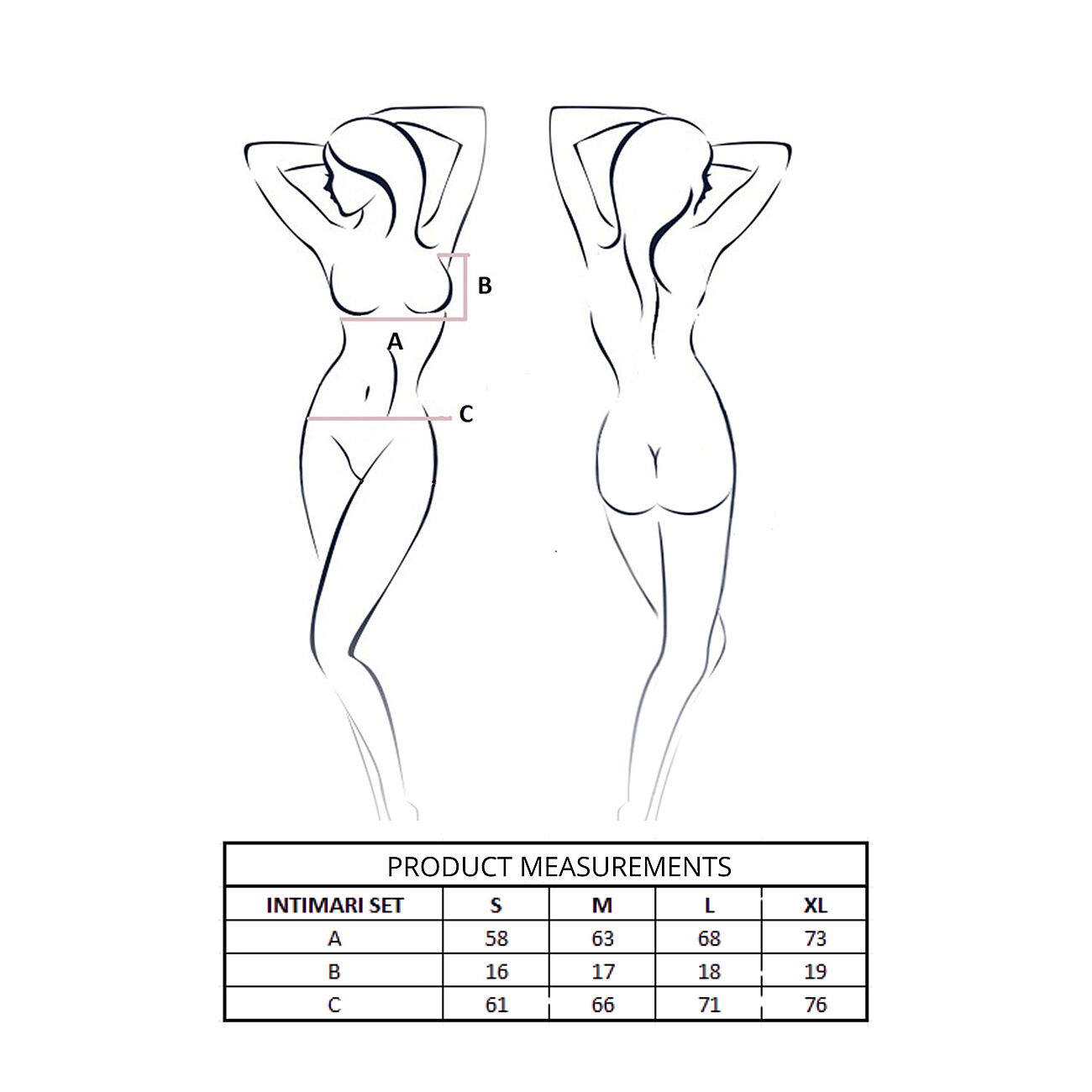 Passion Intimari - Alusasusetti, pinkki