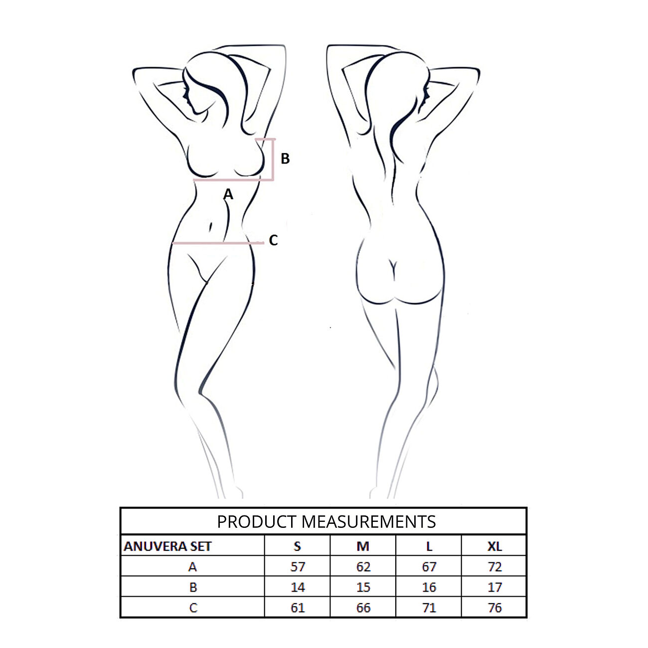 Passion Anuvera - Alusasusetti, valkoinen