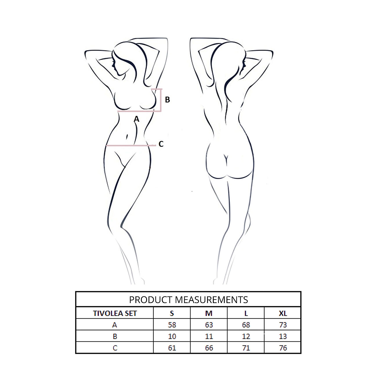 Passion Tivolea - Alusasusetti, persikka