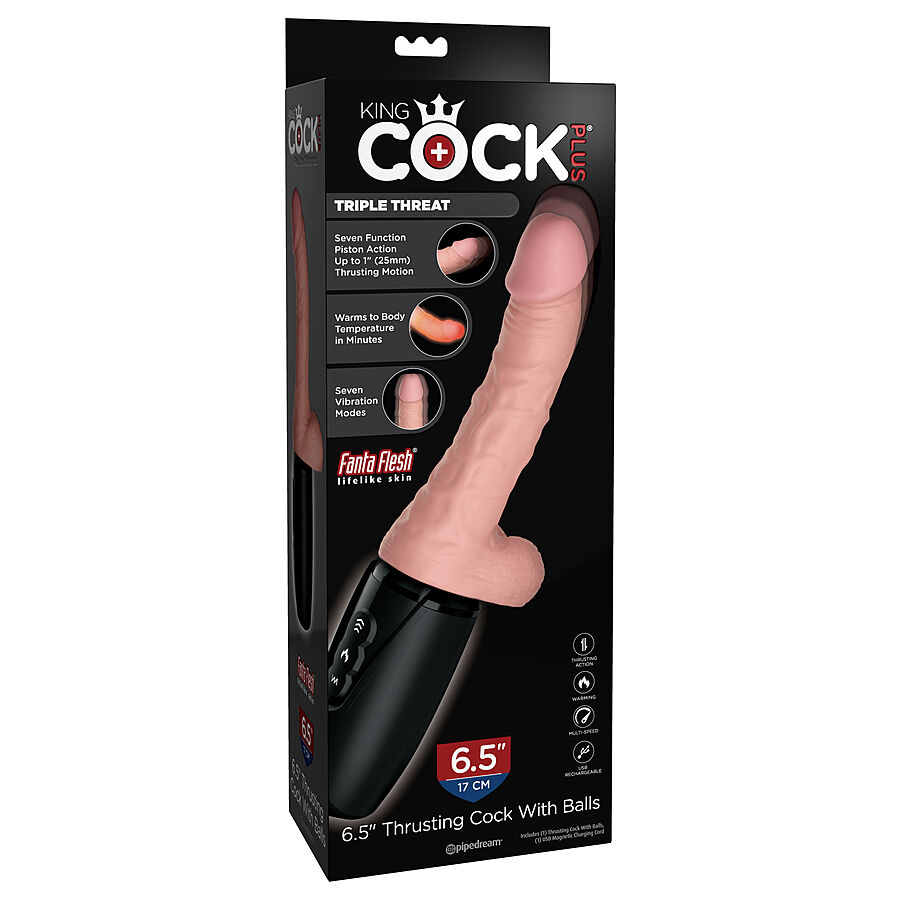 King Cock - Thrusting Cock with balls, 6,5
