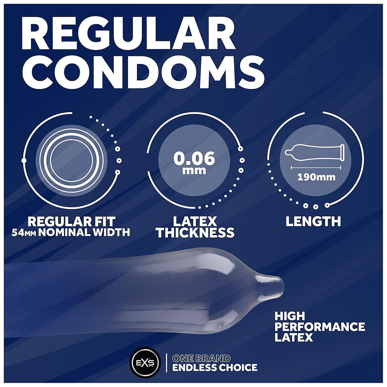 EXS Regular - Kondomi, 100 kpl