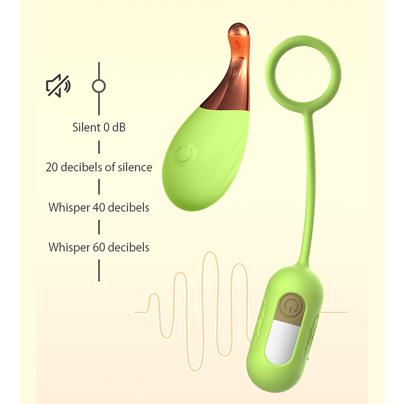 KOVIDA - 4-osainen kiihotinsetti kauko-ohjaimella, vihre