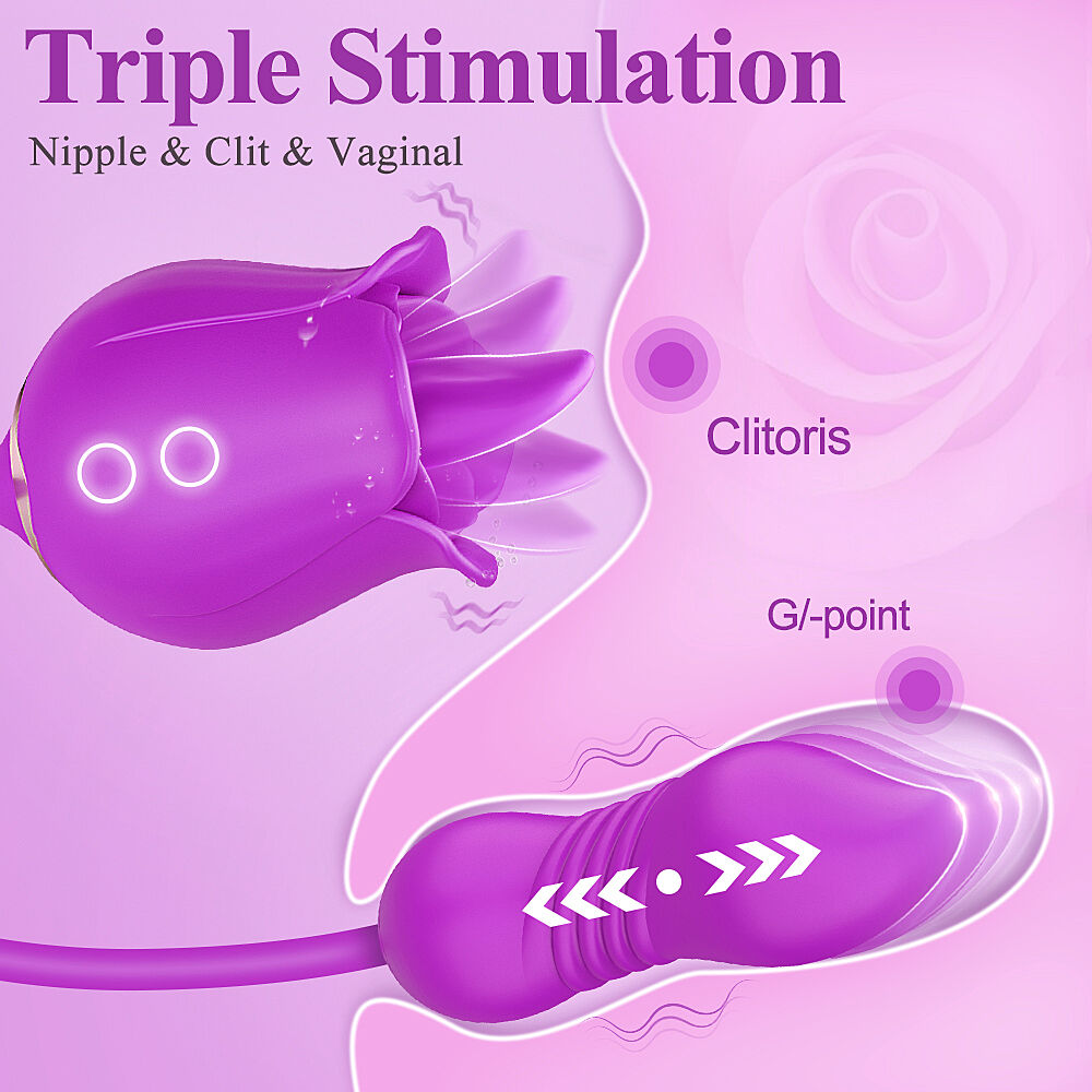 SOHIMI Carmen - 3 in 1 ruusuvibraattori