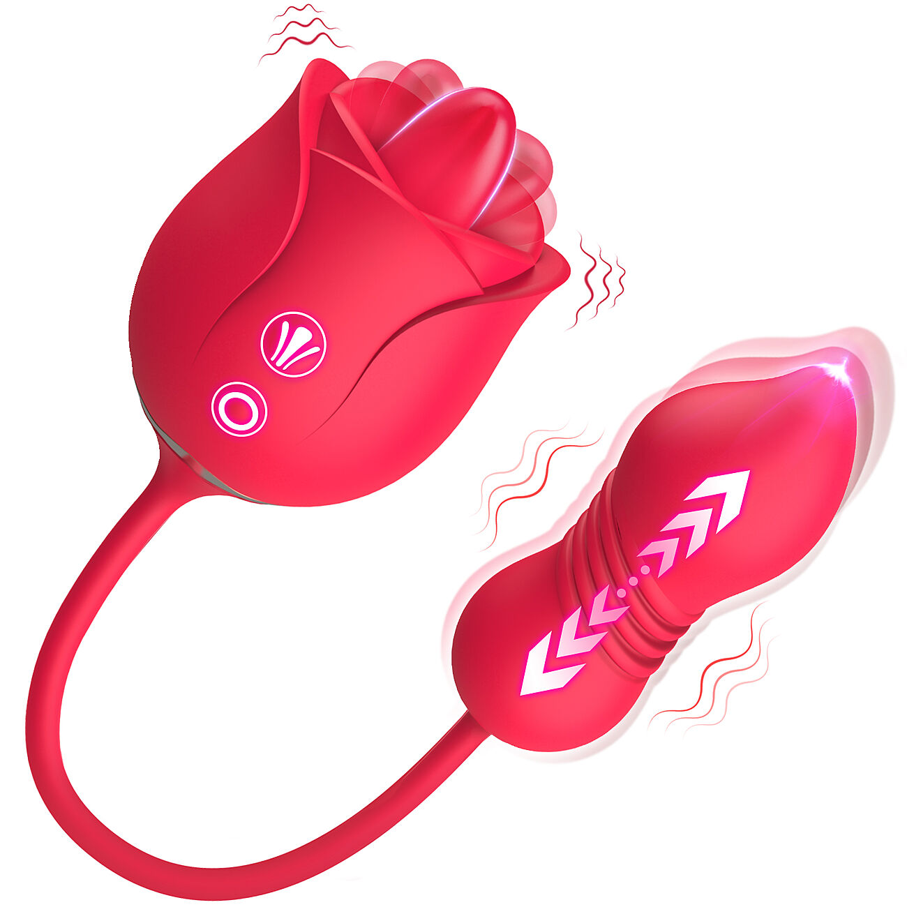 SOHIMI Rose Toy - 3 in 1 ruusuvibraattori