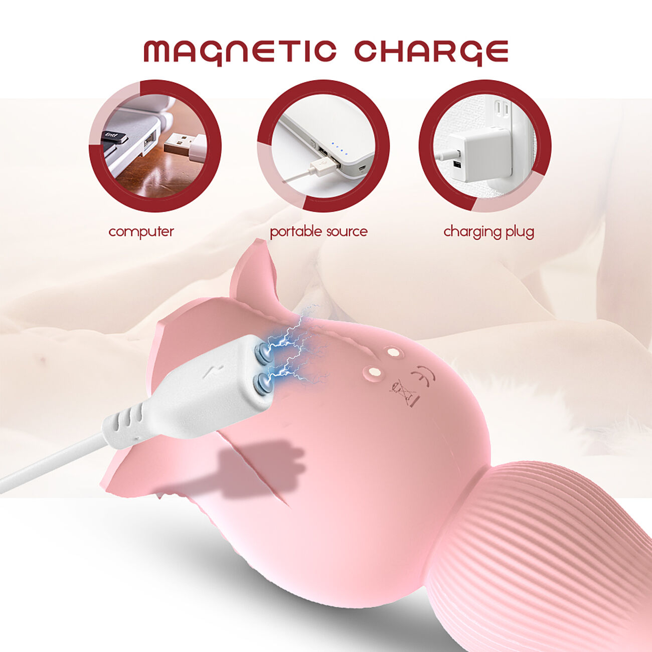 SOHIMI Yerose - 3 in 1 ruusu klitoriskiihotin