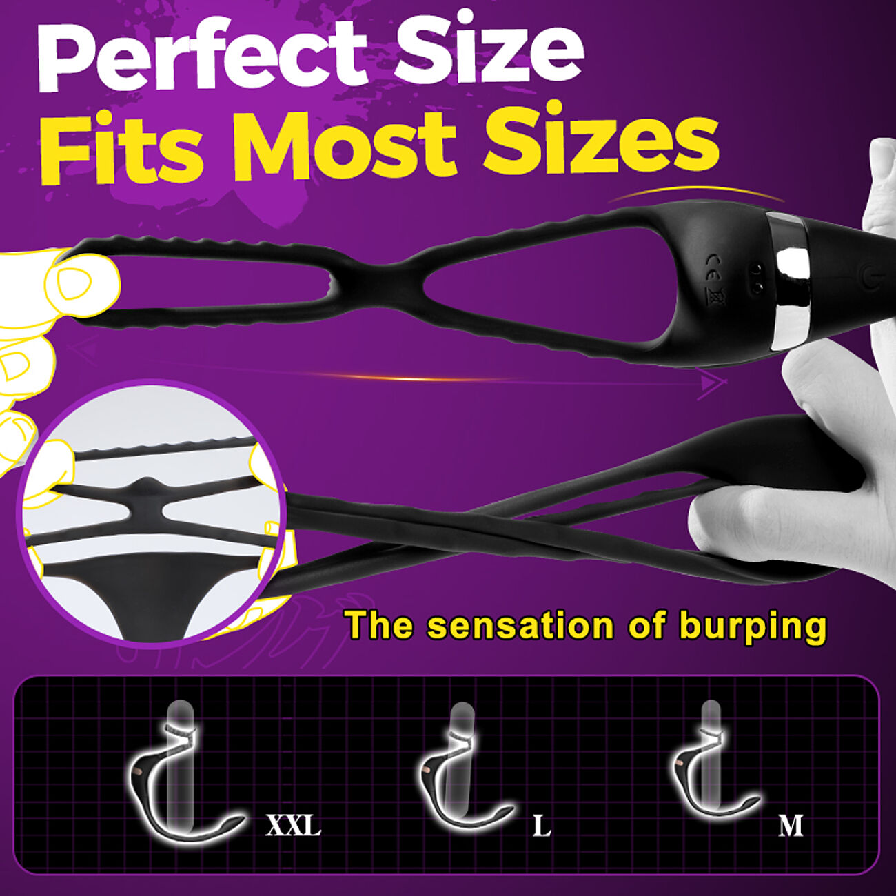 SOHIMI Unagi - Penisrengas P-pistestimulaattorilla