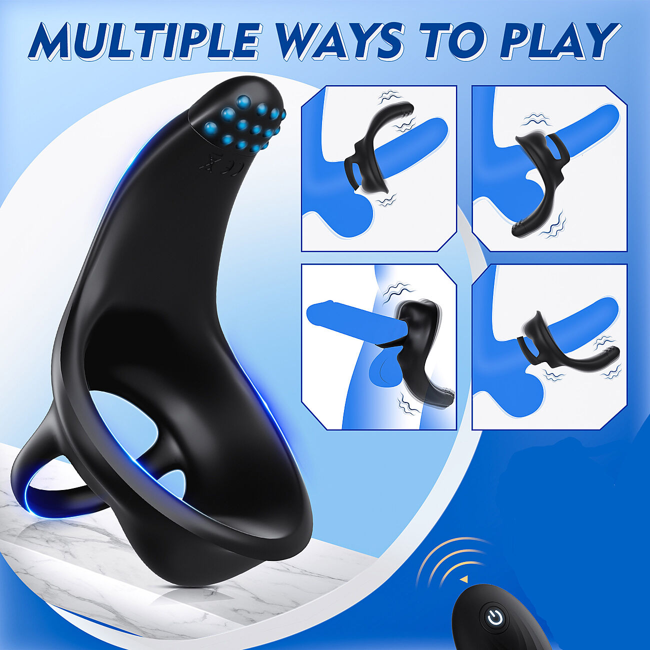 SOHIMI King Kong 1 - Penis/kivesrengas vibraattorilla