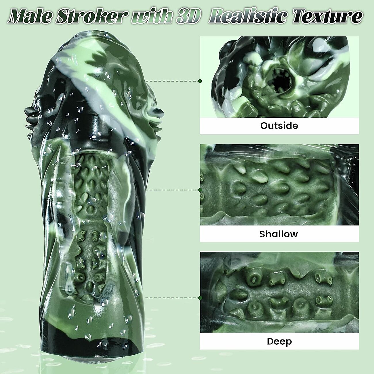 SOHIMI Dragon mouth - Tekosuu, vihre-musta-harmaa