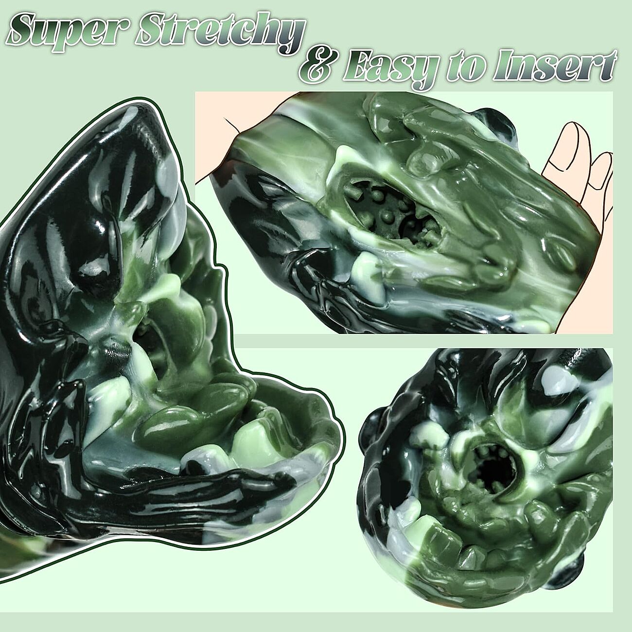 SOHIMI Dragon mouth - Tekosuu, vihre-musta-harmaa